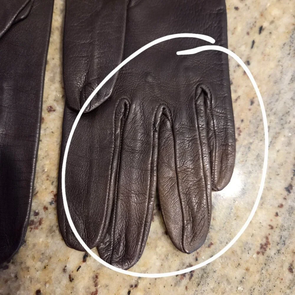 New! Vintage Women's Size S Brown Soft Leather Formal 14